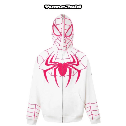 Yumezuki Full Zip Spider Hoodie Black